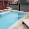 Rivestimento piscina in travertino venato Zebra Terra Chiara (PDR047)