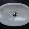 Oval sink in White marble