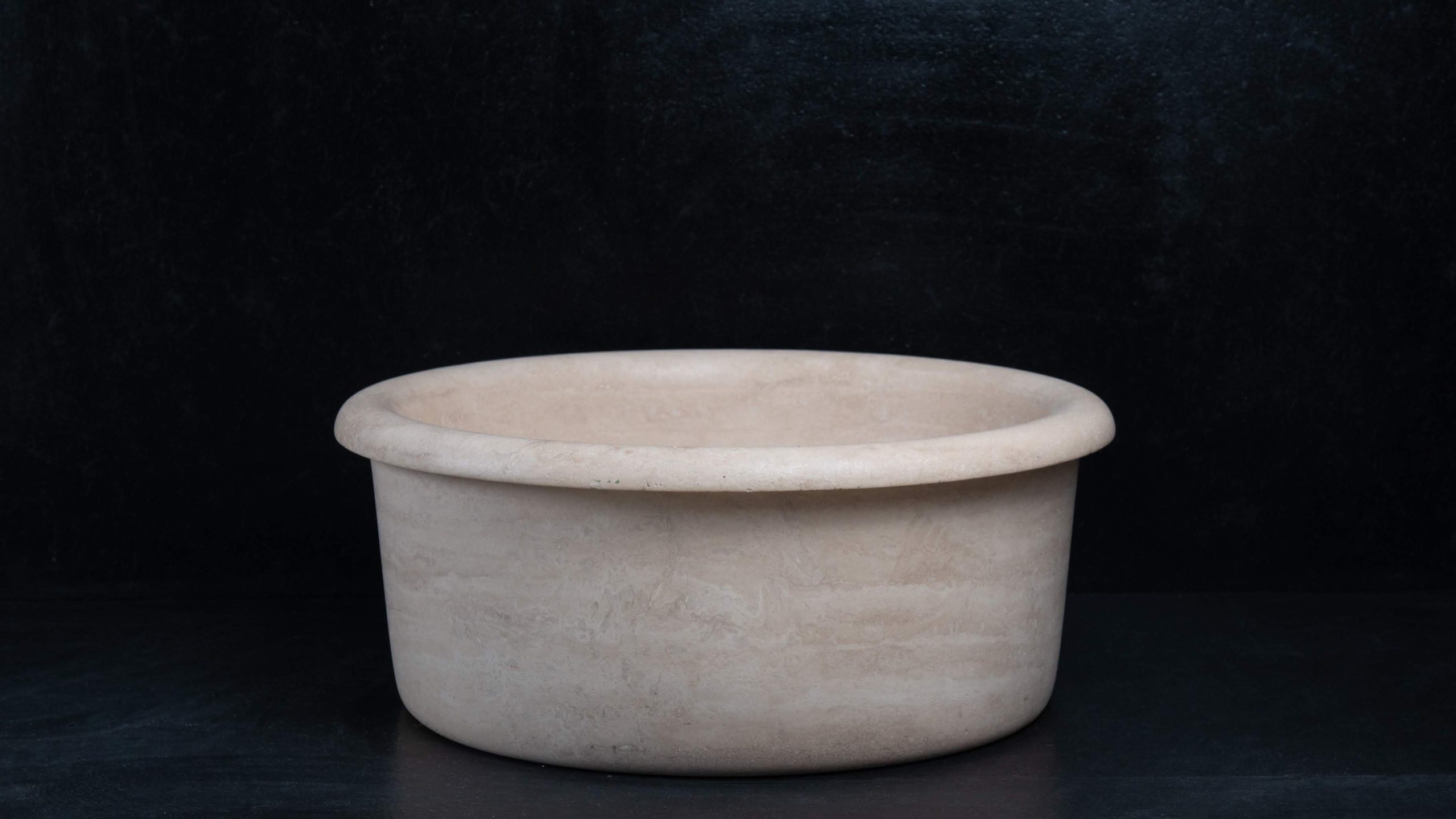 Travertine Sink &ldquo;Round&rdquo;