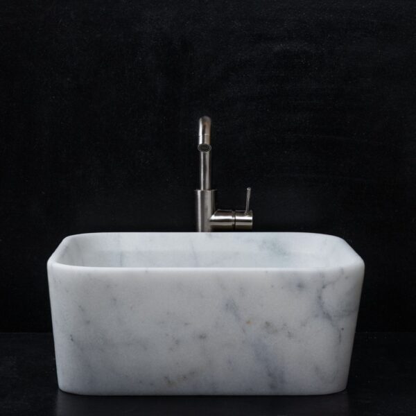 Lavabo quadrato marmo “Square Carrara T”