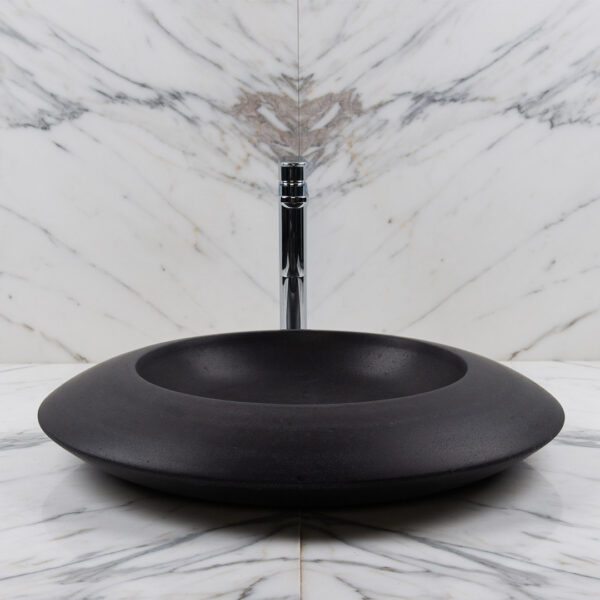 Lavabo rotondo in basalto “Enterprise BS”