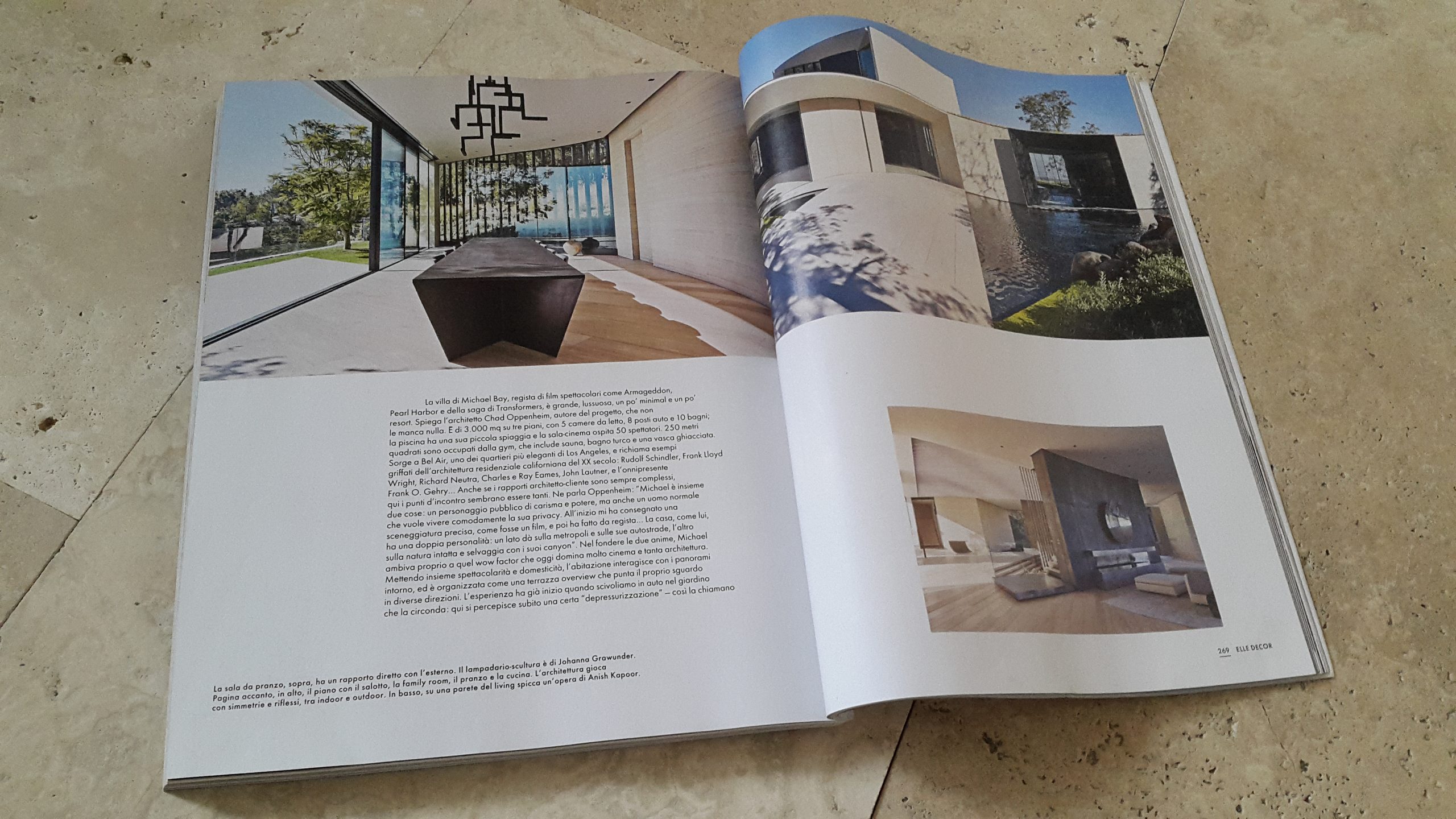 pietredirapolano elle decor italia in the press michael bay bagno travertino los angeles