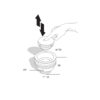 Kitchen sink strainer “up & down”