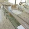 Top lavabo in travertino Silver Zebra