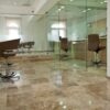 Pavimentazione ufficio in travertino Terra Chiara