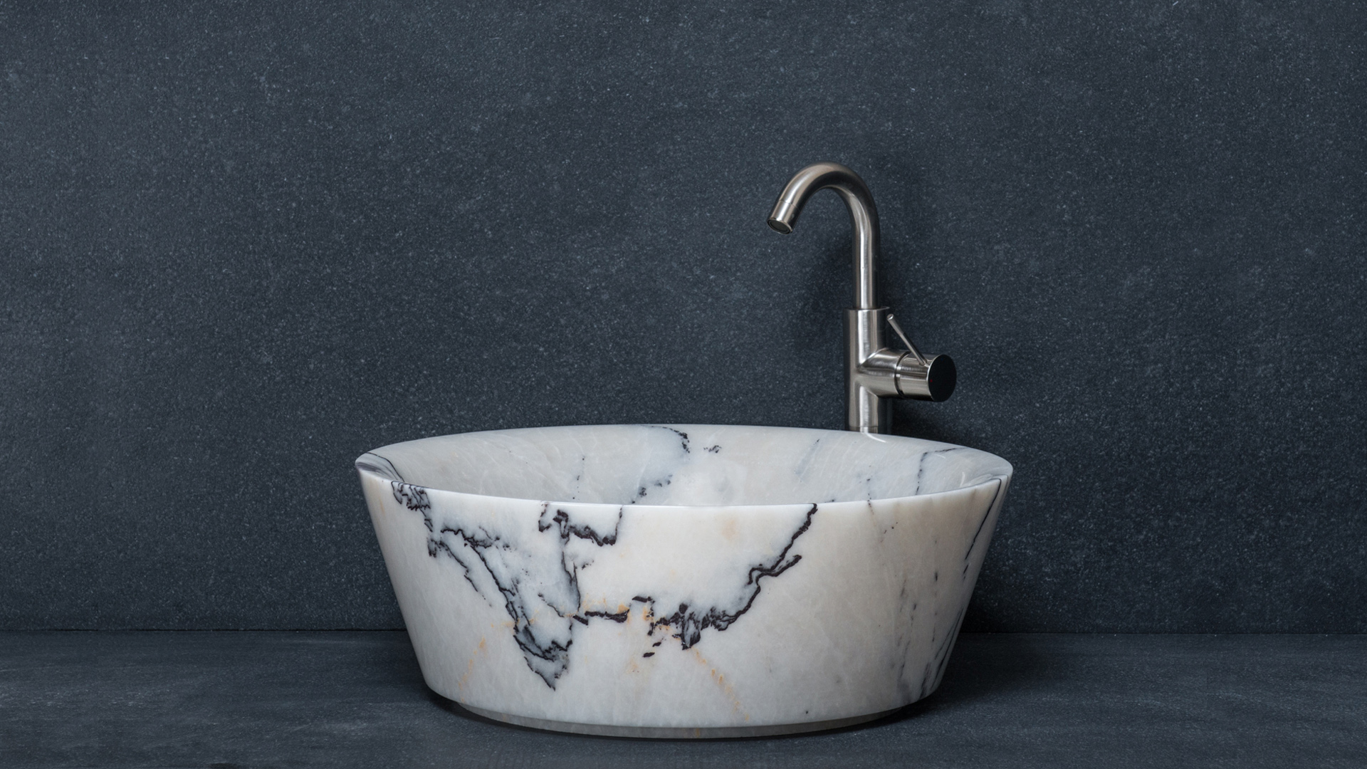 Simple sink in Lilac Marble sink