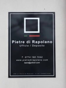Insegna Pietre di Rapolano Tivoli