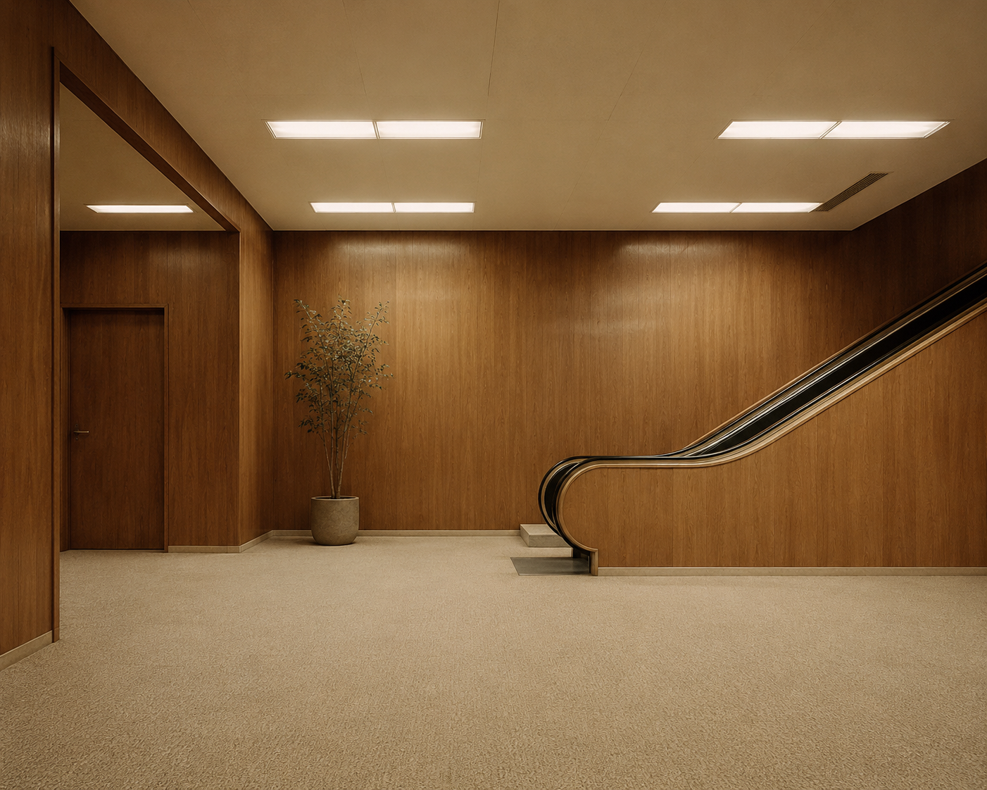 spazi liminali backrooms interior design